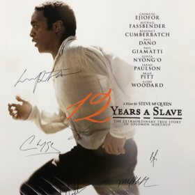 12 Years A Slave Cast Signed Poster