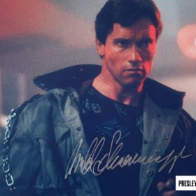 Arnold Schwarzenegger Signed Terminator Photo