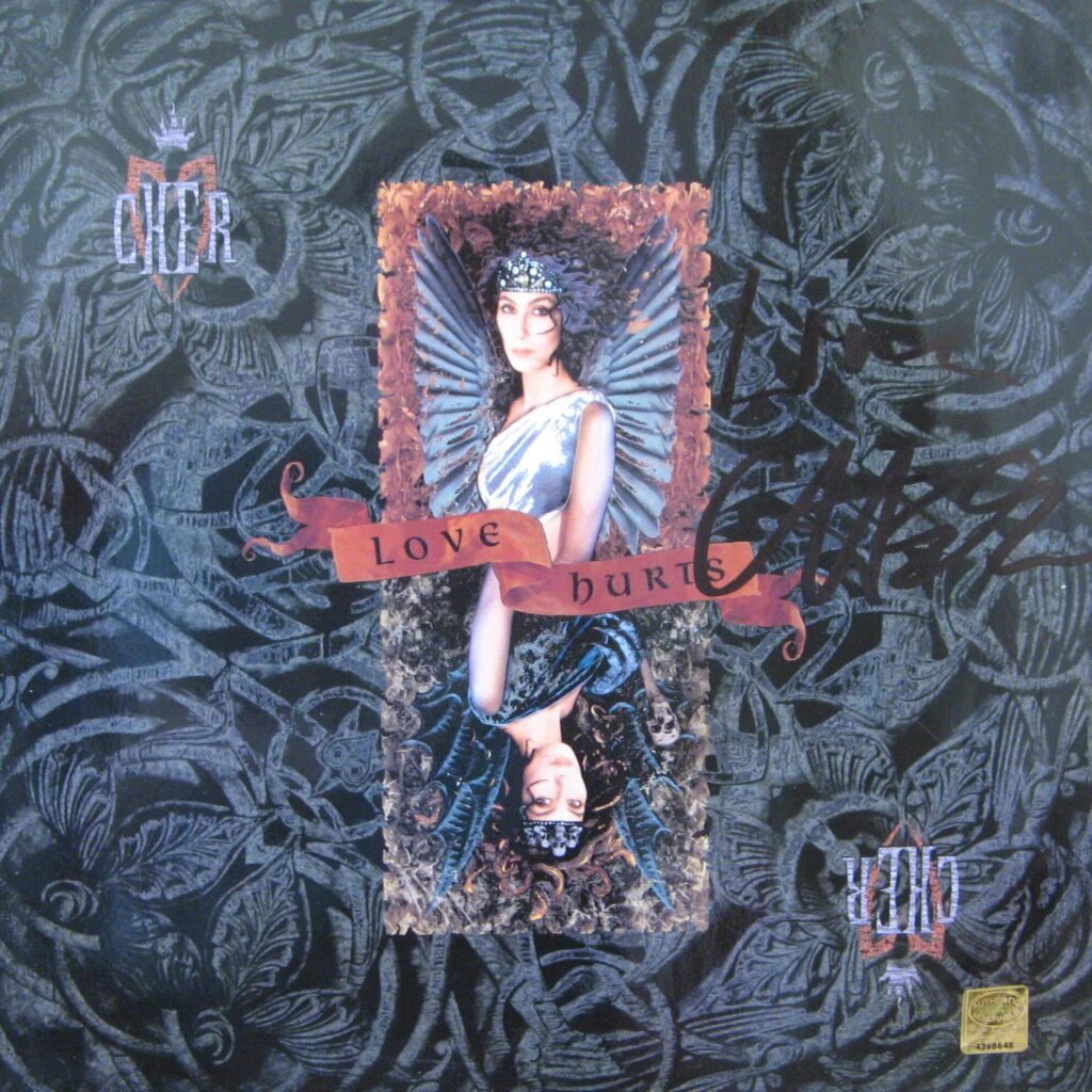 Cher hand signed Love Hurts LP