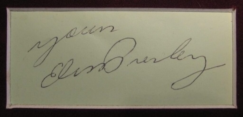 Elvis Presley Autograph