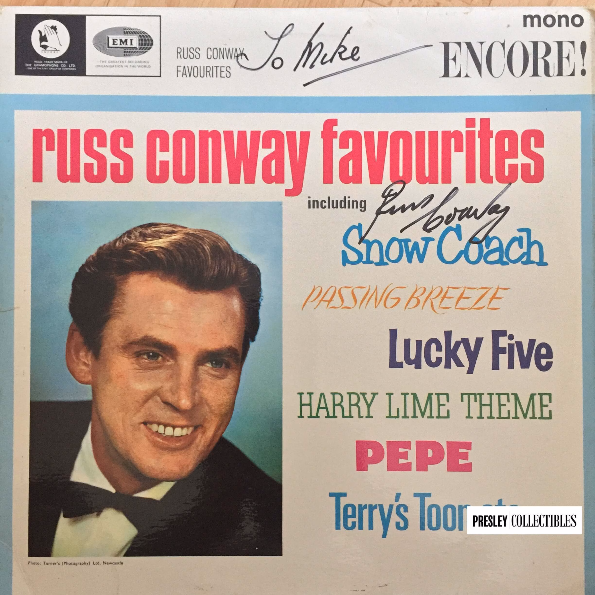Russ Conway Autograph