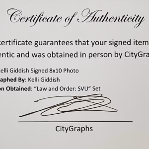 Kelli Giddish Autograph