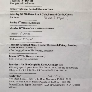 Animals and Friends Setlist
