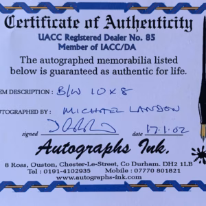 Michael Landon Autograph