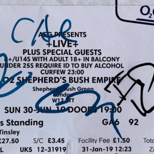 Live (Band) Signed Ticket