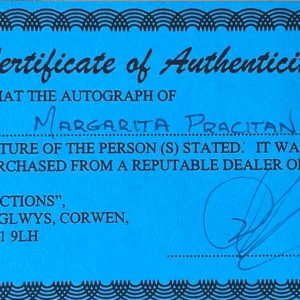 Margarita Pracatan Autograph