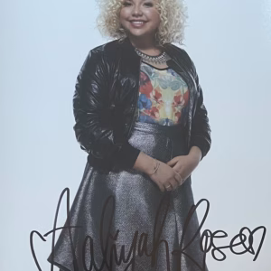 Aaliyah Rose Autograph. Aaliyah Rose hand-signed 10" x 8" colour promo photo in excellent condition – authentic TV and social media autograph with Certificate of Authenticity (COA)