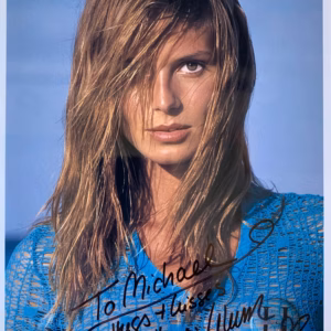 Heidi Klum hand-signed 8x10 colour promo photo in excellent condition inscribed “With love” in black ink, early 2000s – authentic modelling and TV autograph with Certificate of Authenticity (COA)