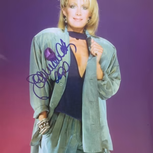 Joan Van Ark Autograph hand-signed 10" x 8" colour promo photo in excellent condition in blue ink – authentic TV autograph with Certificate of Authenticity (COA)