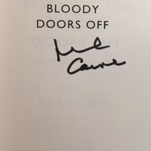 Michael Caine Hand Signed Book