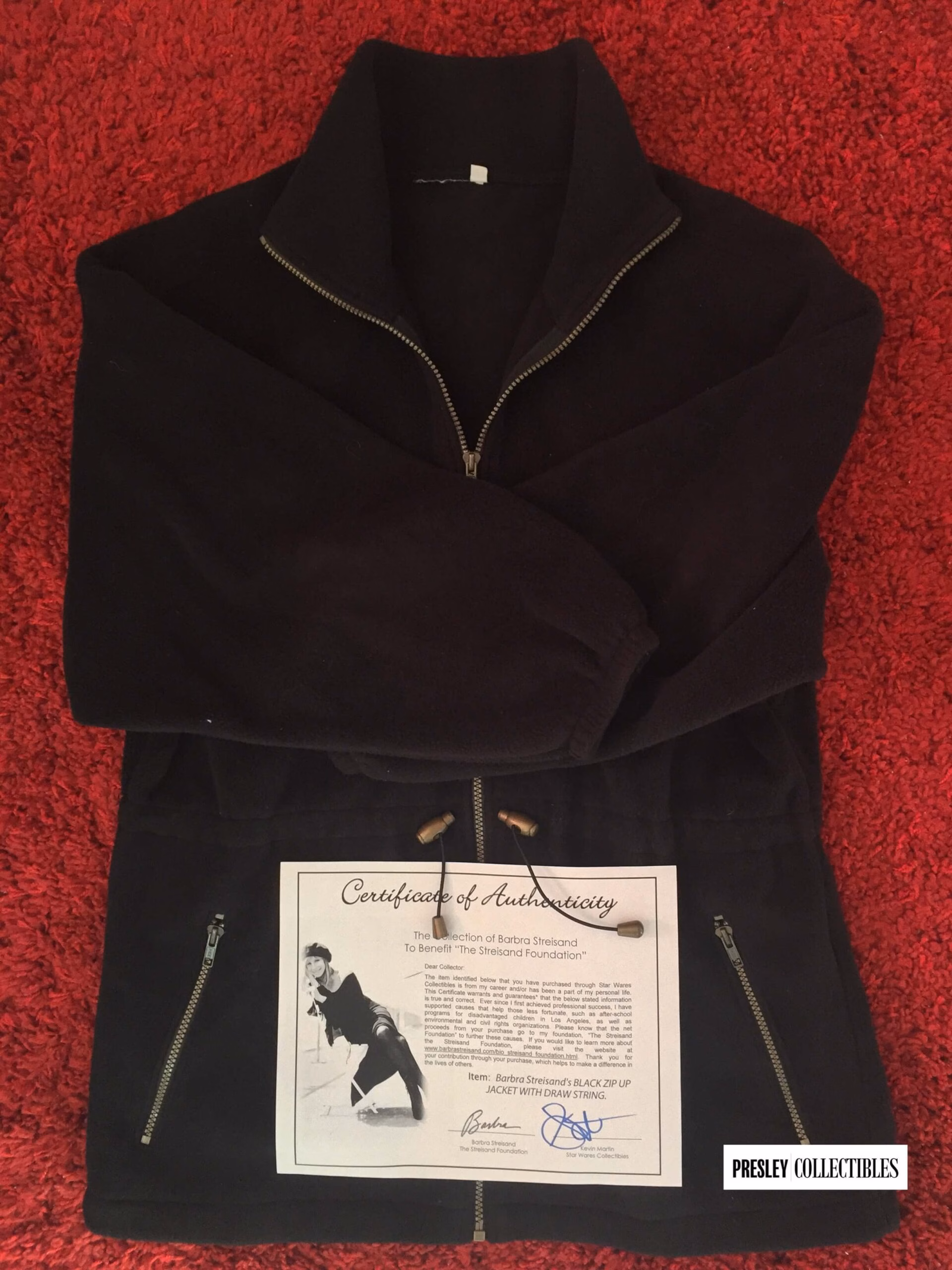 Barbra Streisand Owned Black Jacket