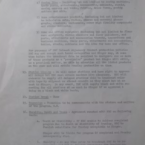 Elvis Presley 1968 NBC Comeback Special Four Page Call Report