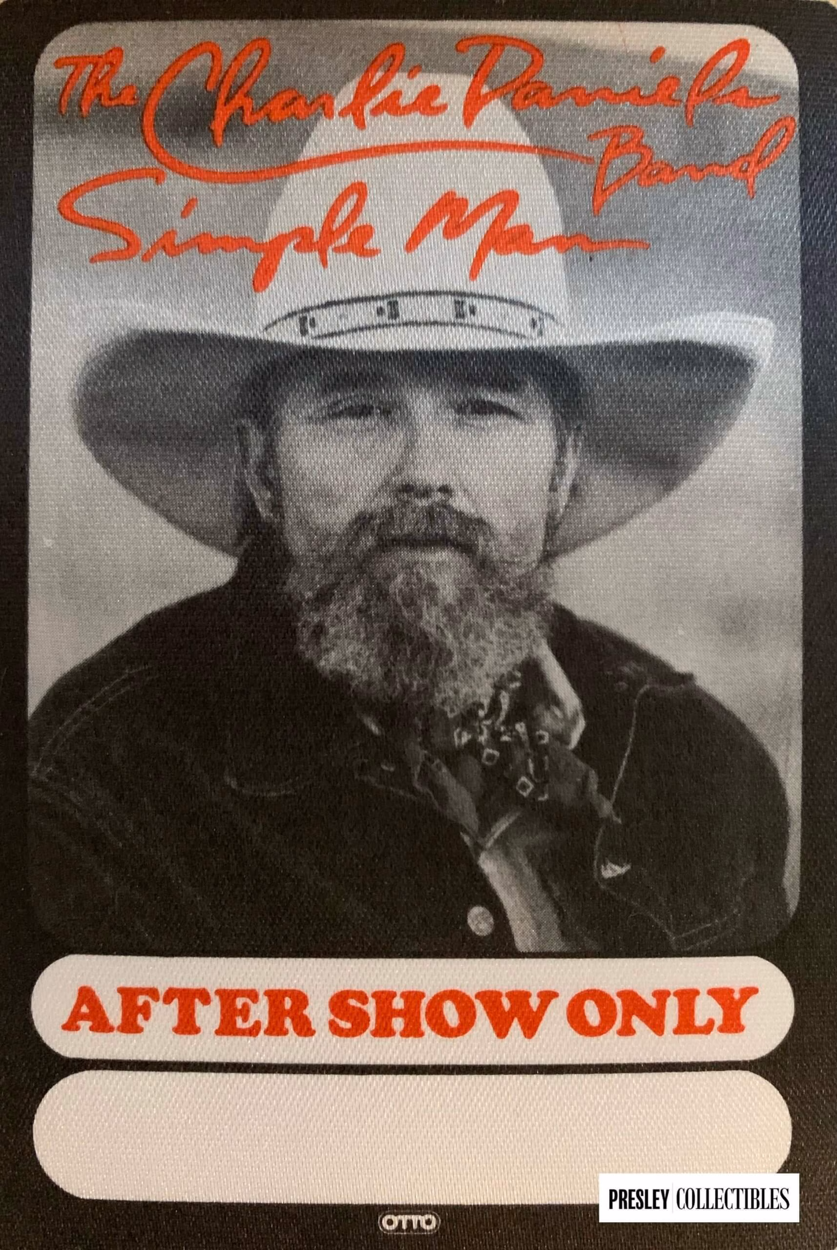 Charlie Daniels Backstage Pass