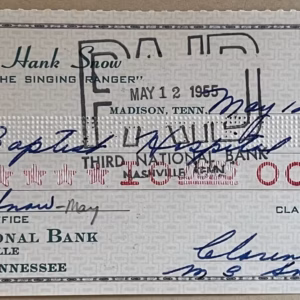 Hank Snow Autograph 6