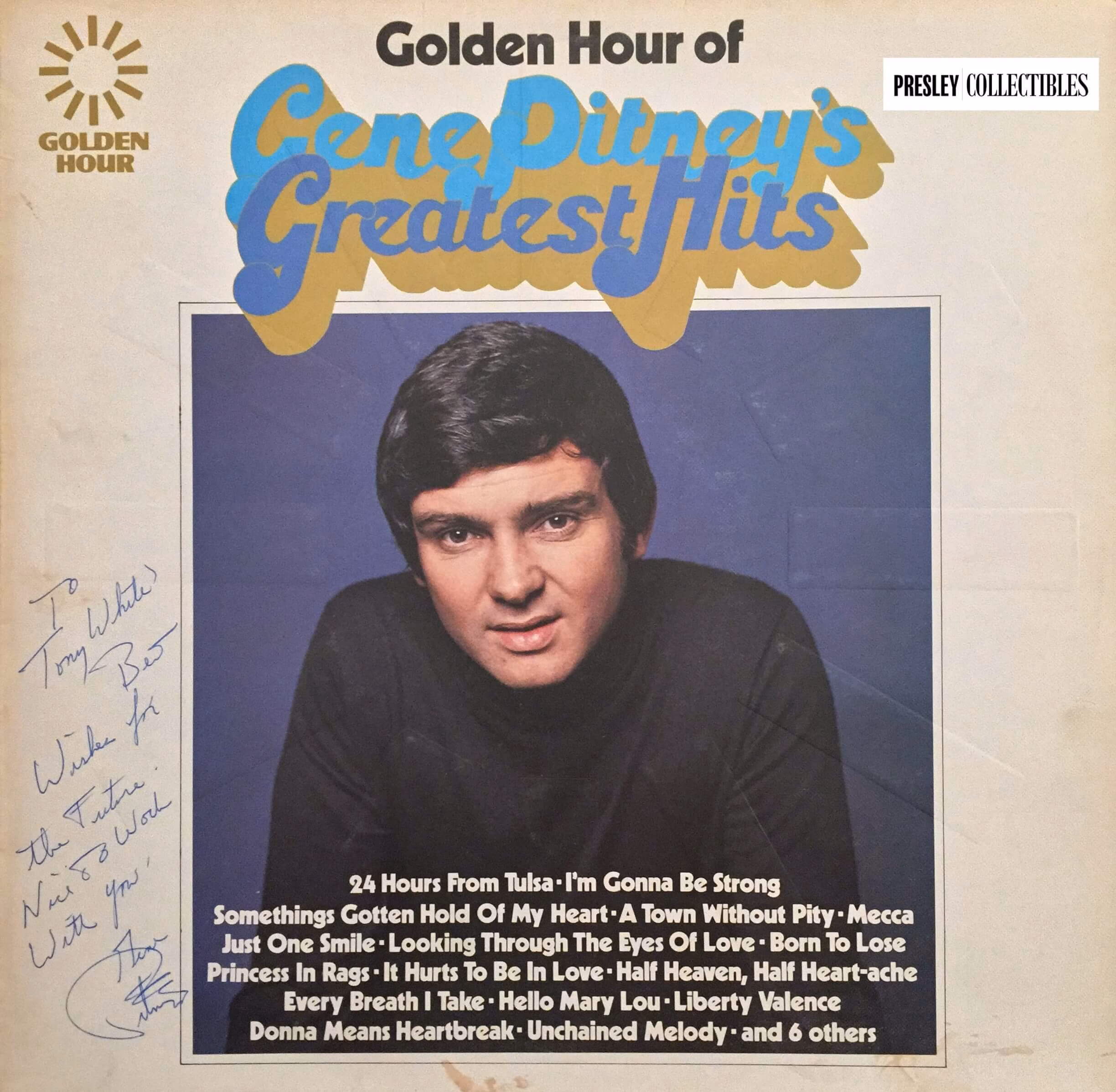 Gene Pitney Autograph