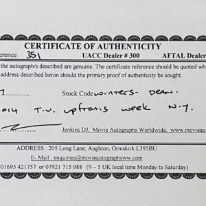 Dean Winters Autograph