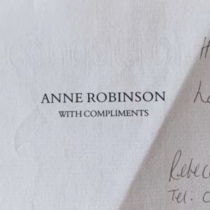 Anne Robinson Autograph