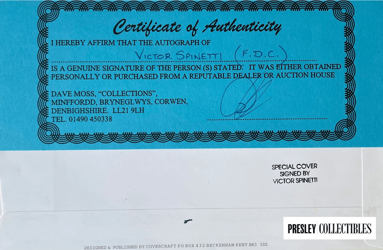 1x Victor Spinetti Autograph - Exclusive One-of-a-kind