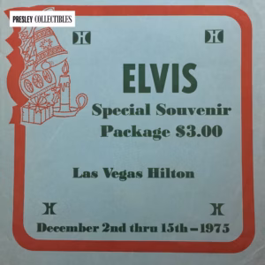 Las Vegas Hilton Elvis Special Souvenir Package