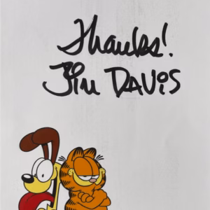 Jim Davis Garfield Autograph