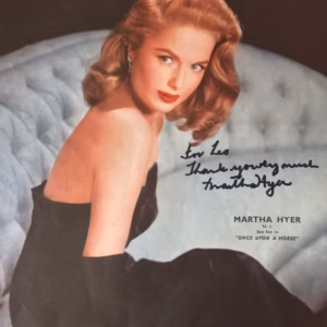 Martha Hyer Autograph