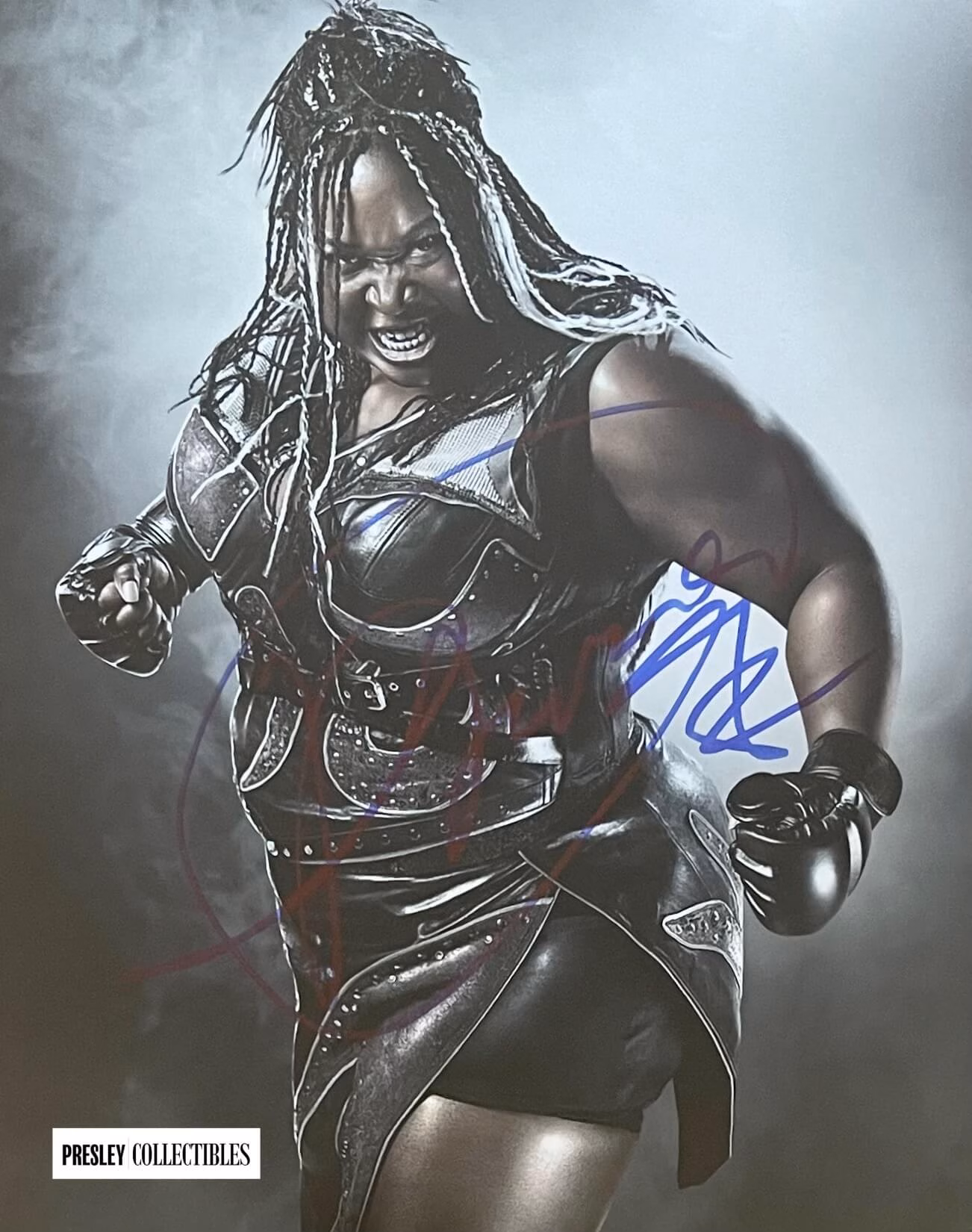 Kia Stevens Autograph. Kia Stevens hand-signed 10" x 8" colour promo photo in excellent condition in blue ink – authentic TV comedy drama autograph with Certificate of Authenticity (COA)