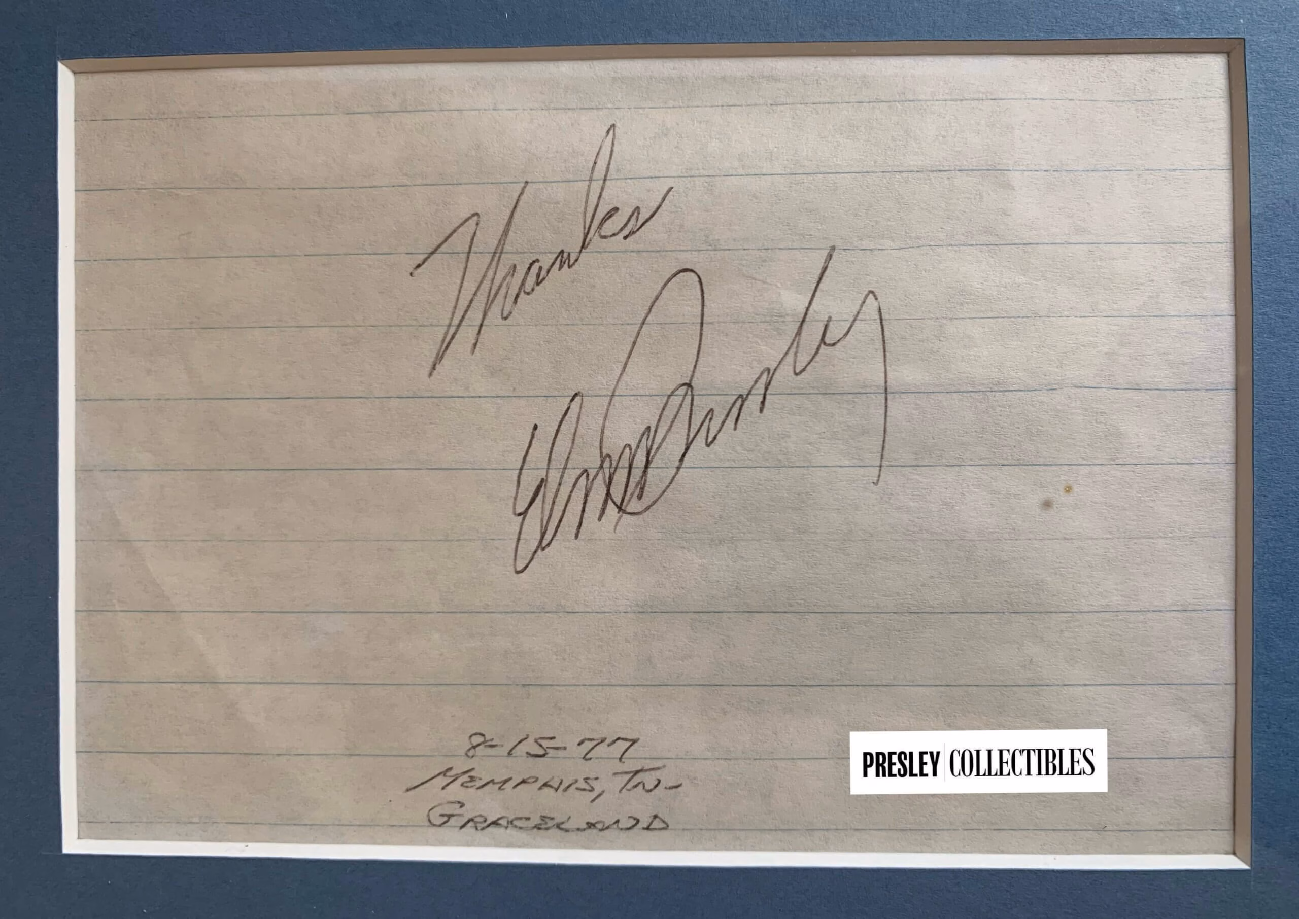 Elvis Presley Autograph Rarest