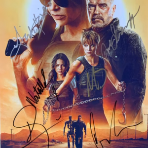 Autographed Terminator Dark Fate Promo Photo