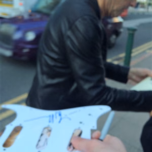 Lindsey Buckingham Hand Signed Guitar Proof
