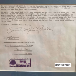 Elvis Presley Autograph Rarest