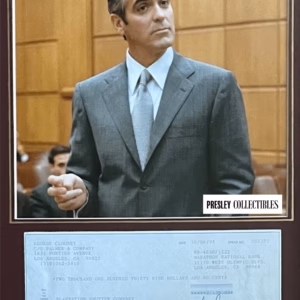George Clooney Autographed Cheque