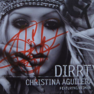 Christina Aguilera: Hand Signed "Dirrty" CD Single