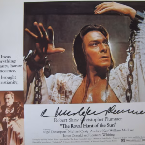 Christopher Plummer Hand Signed The Royal Hunt Of The Sun Movie Theatre Lobby Card