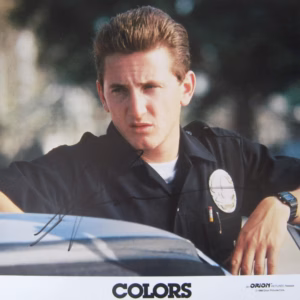 Sean Penn: Hand Signed "Colors" Movie Theatre Lobby Card