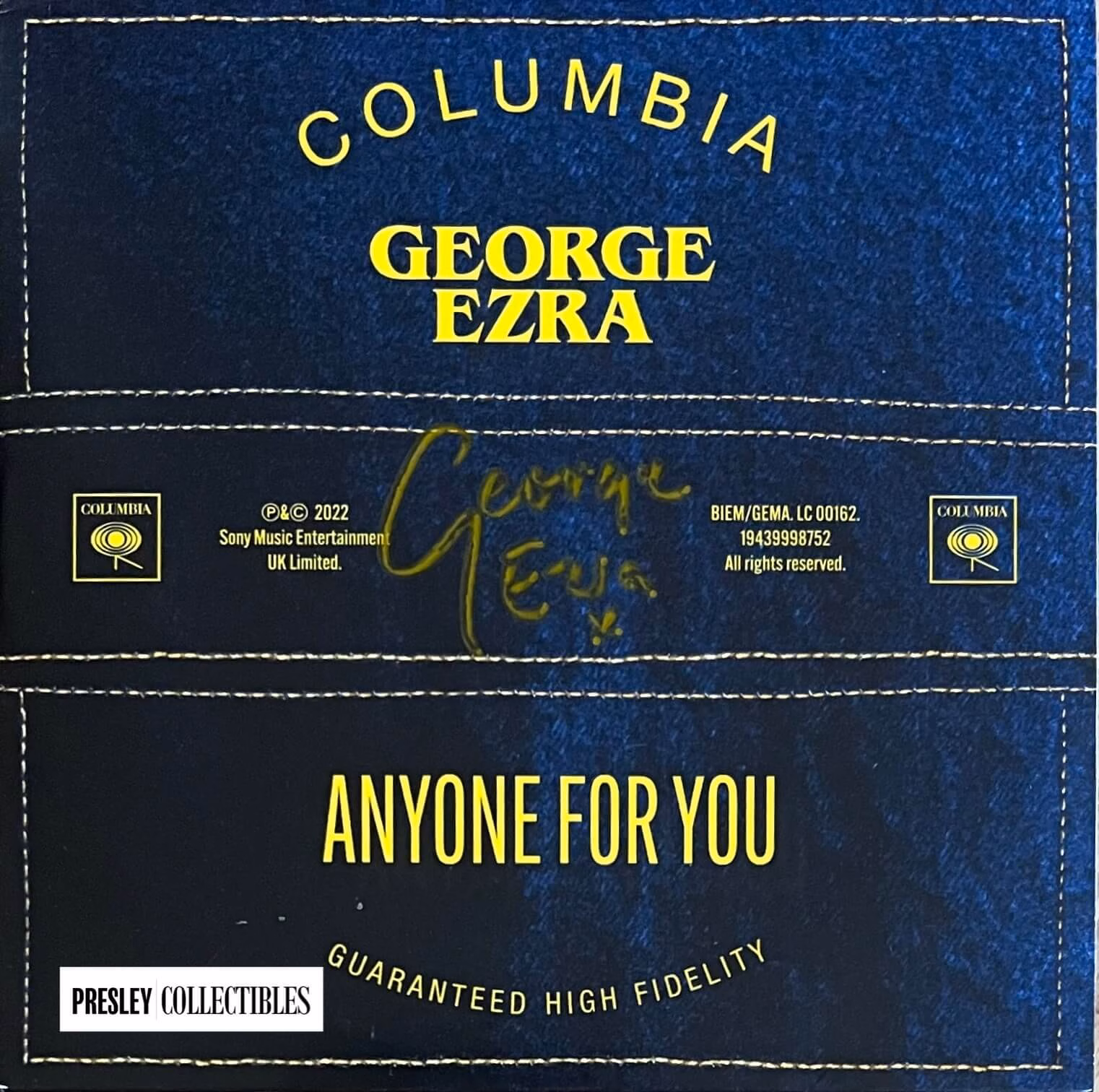 George Ezra Autograph