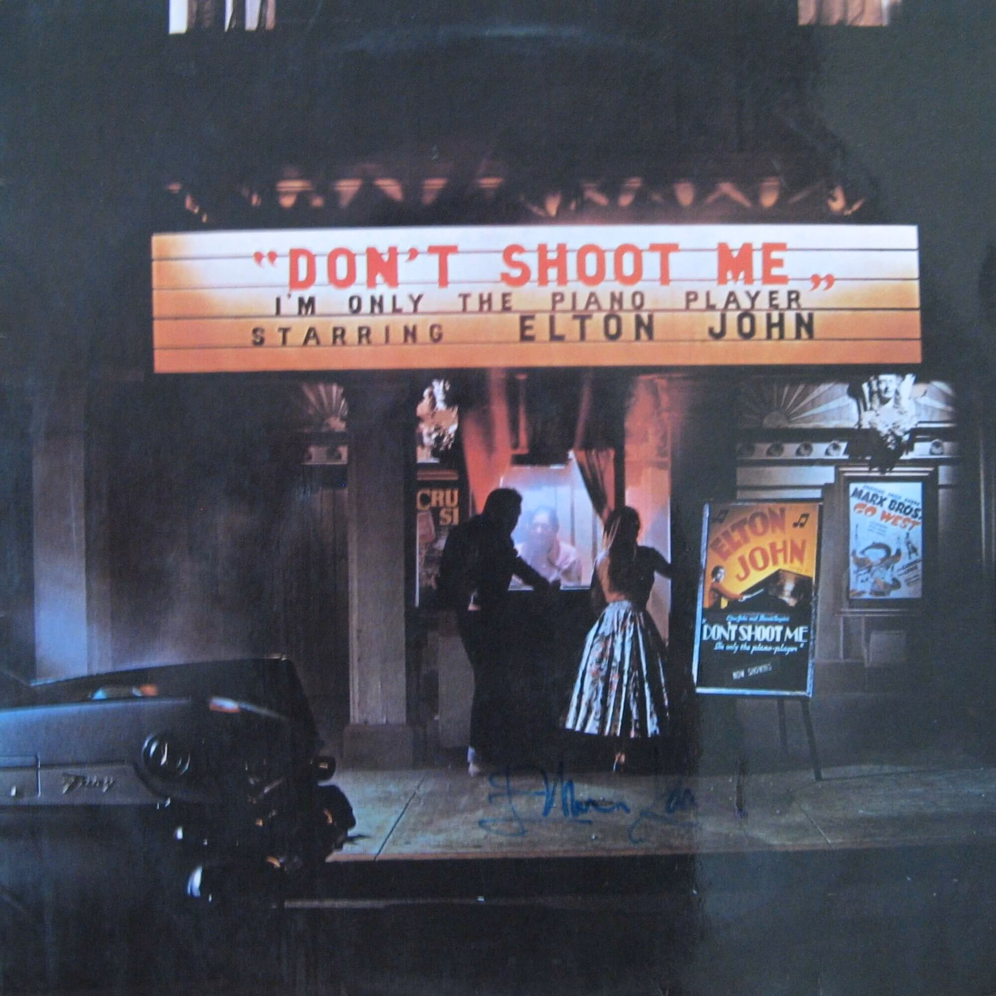Elton John: Hand Signed "Don't Shoot Me I'm Only The Piano Player" LP