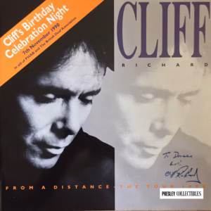 Cliff Richard Signed Tour Program