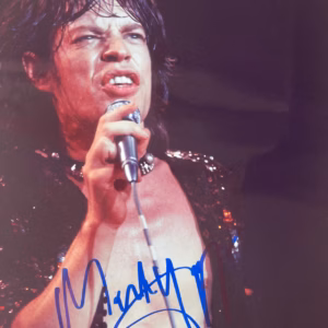 Mick Jagger Signed Photo