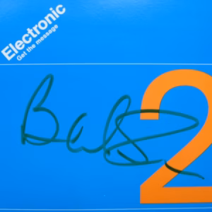 Electronic: Bernard Sumner Hand Signed "Get The Message" CD Single