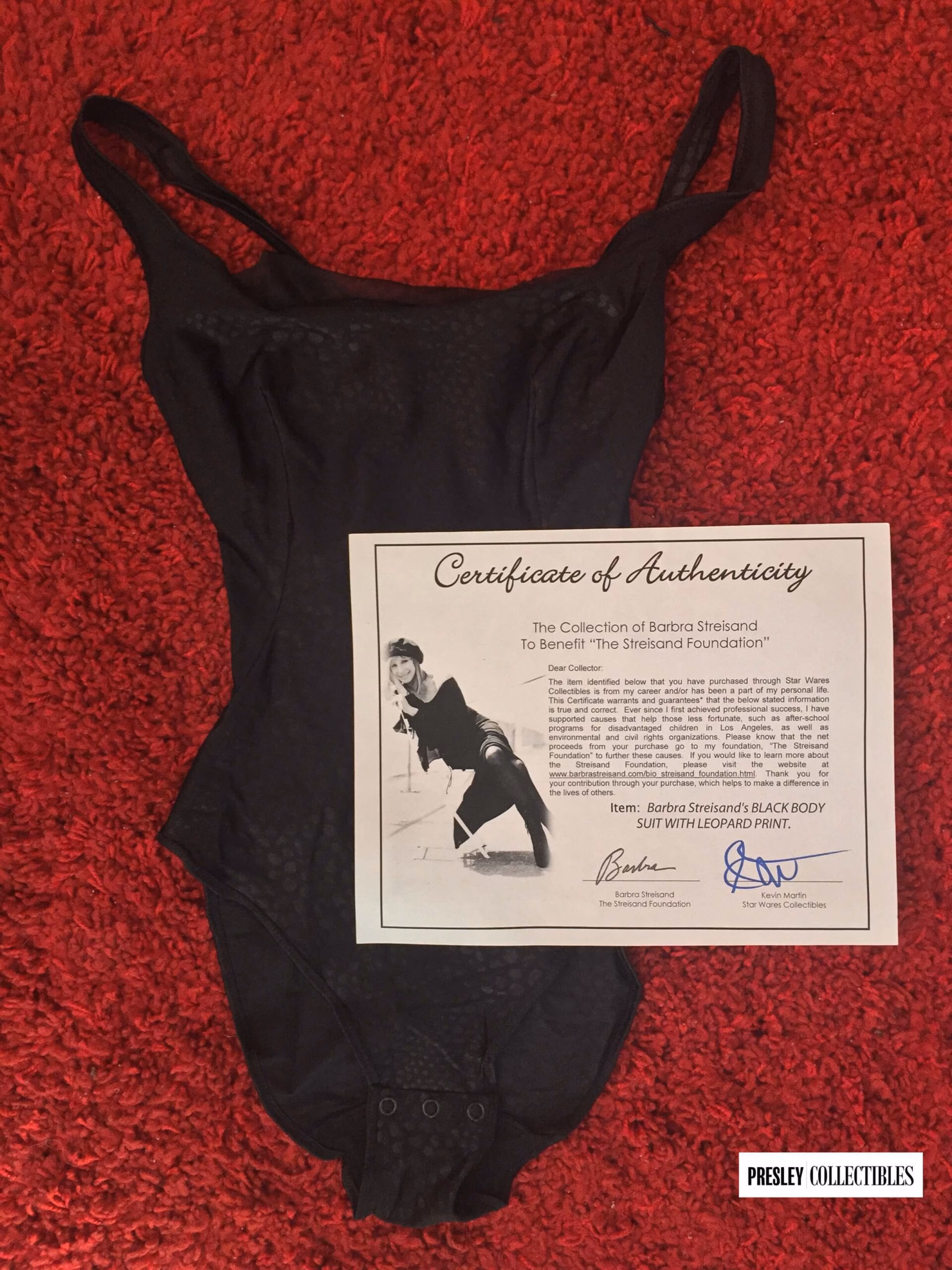 Barbra Streisand Owned Body Suit
