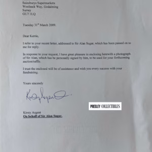Alan Sugar Autograph