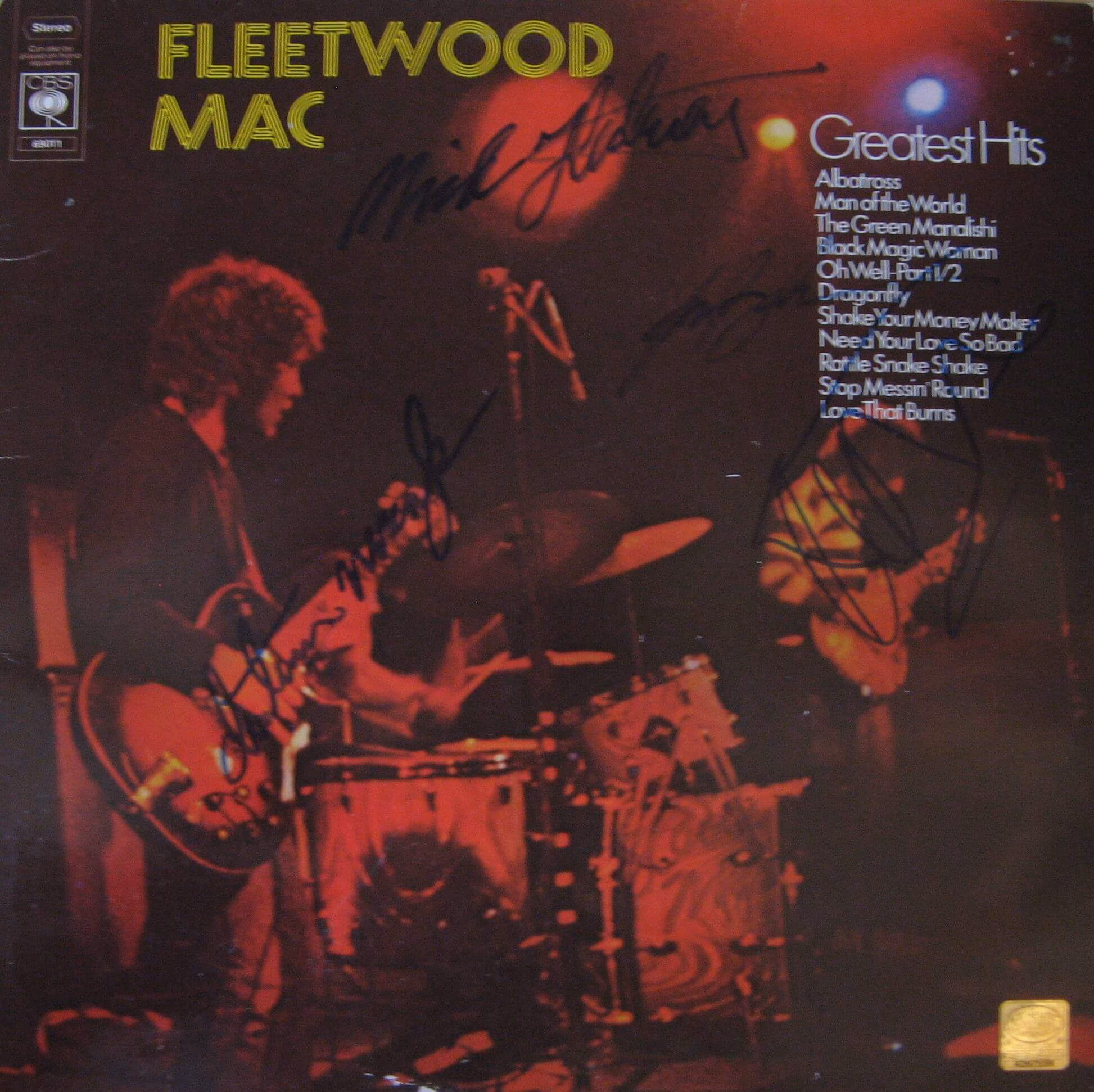 Fleetwood Mac Fully Hand Signed Greatest Hits LP