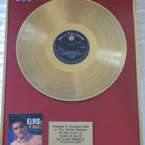 Elvis Presley Elvis Is Back. Elvis Presley Elvis Is Back gold record presentation in very good condition – authentic music award presentation with worldwide shipping and market leading 90-day money back guarantee.