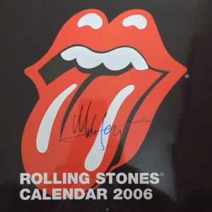 Mick Jagger Hand Signed Rolling Stones Calendar 2006