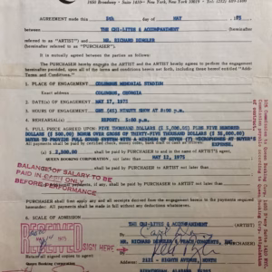 Chi-Lites Original Contract