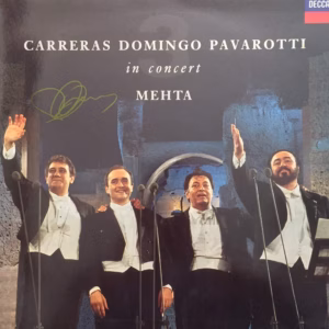 Jose Carreras Hand Signed Mehta LP