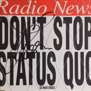 Francis Rossi Hand Signed Don't Stop Status Quo CD Single