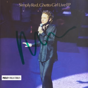 Mick Hucknall Hand Signed Ghetto Girl Live EP CD