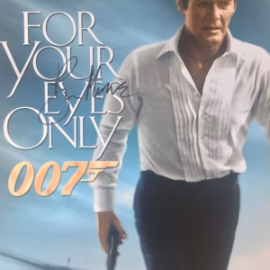 Roger Moore Hand Signed 10x8 Photo