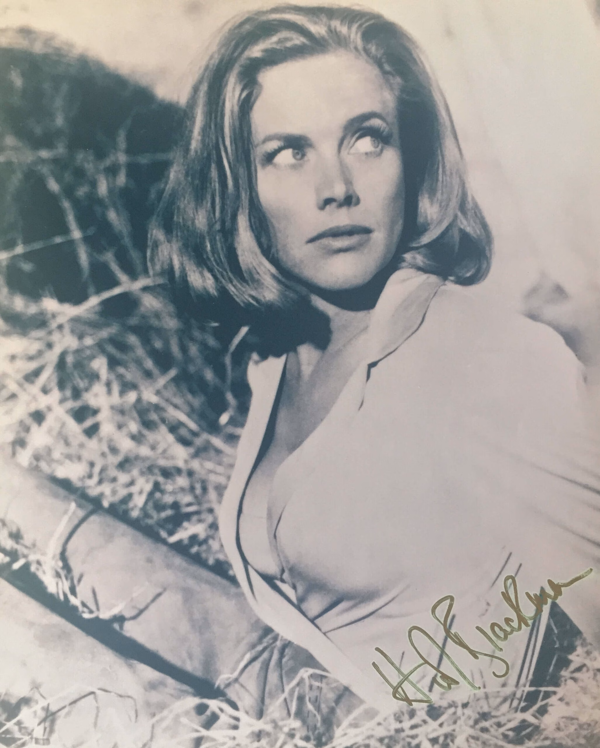 Honor Blackman Hand Signed 10x8 Photo
